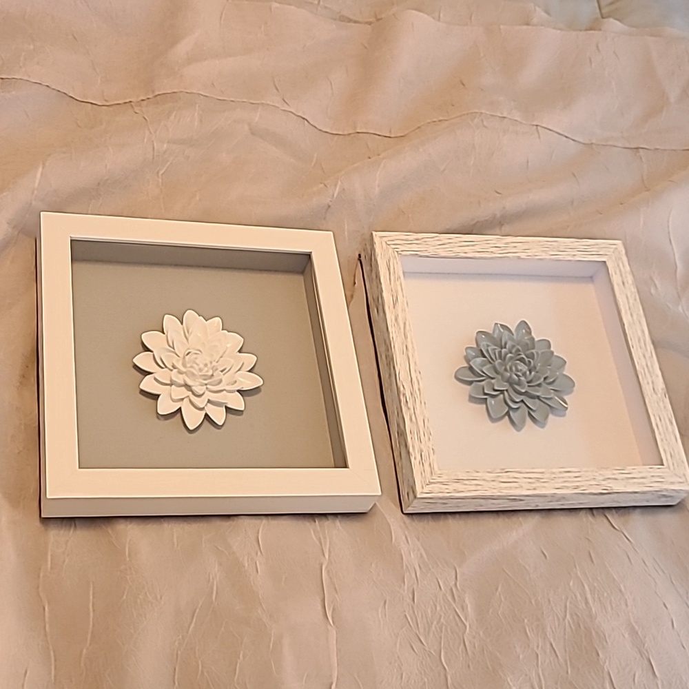 Set of 2 Framed Flowers